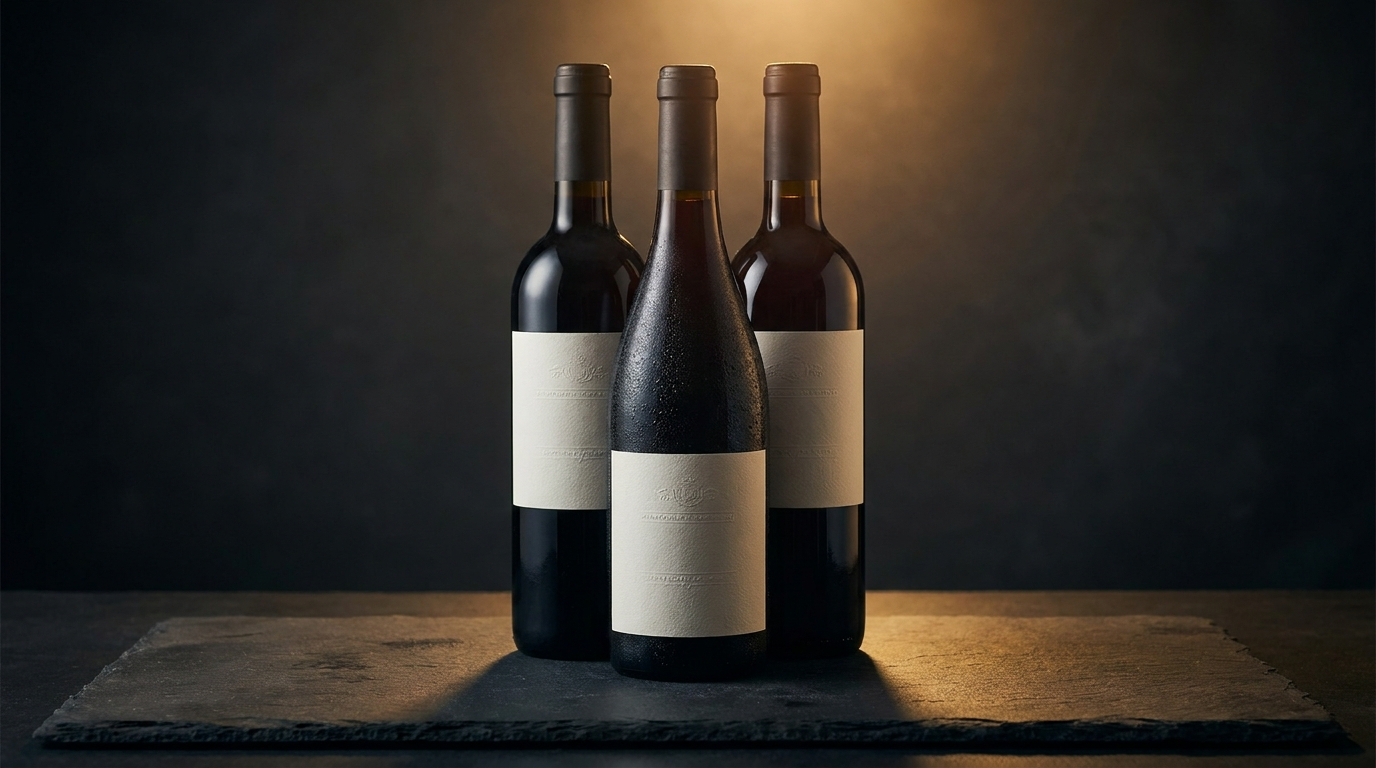Trío de vinos tintos